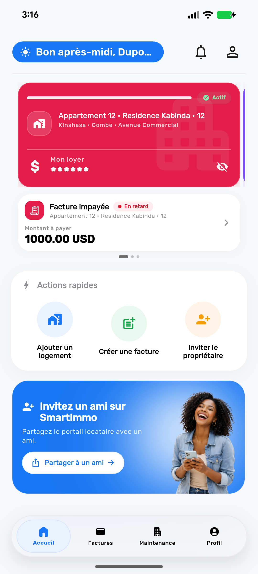 SmartImmo Resident app for tenants